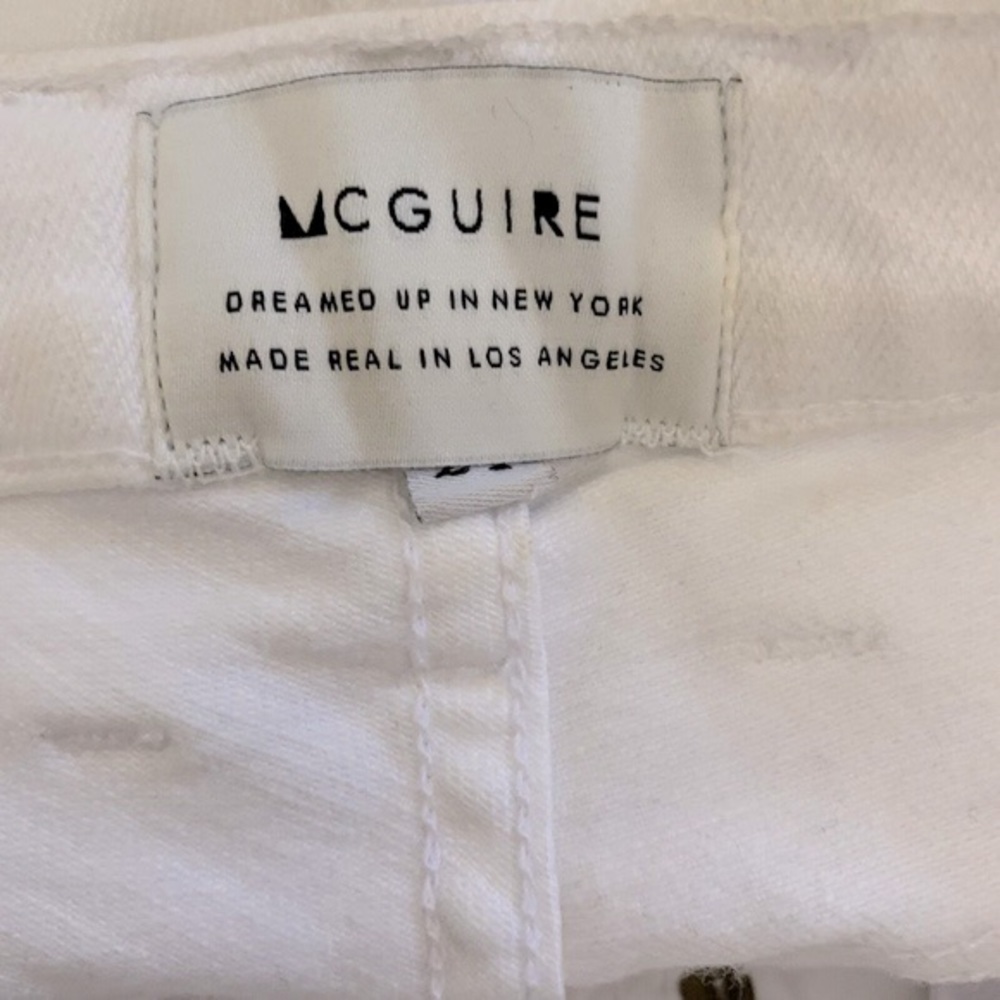 McGuire White Crop Valletta High Rise Shorts - Picture 11 of 14